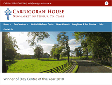 Tablet Screenshot of carrigoranhouse.ie